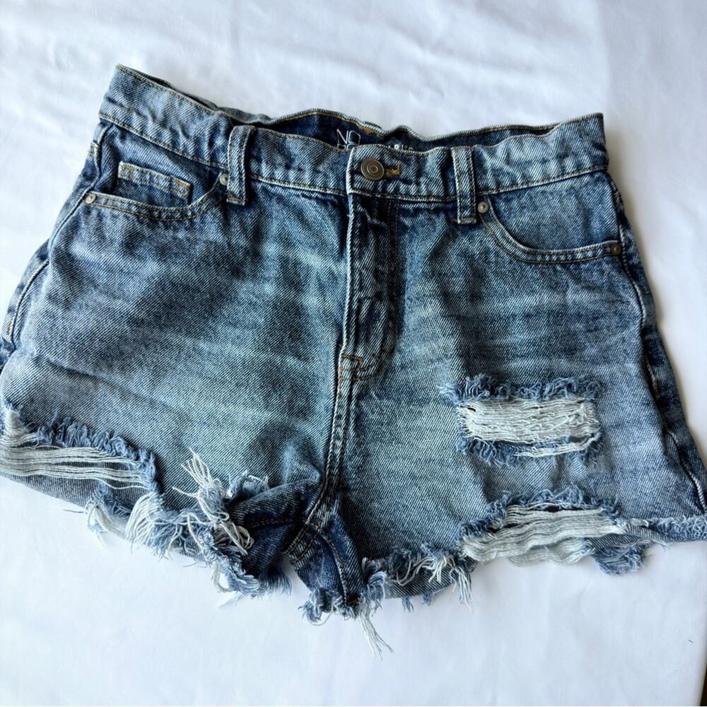 NOBO Frayed Denim Jean Shorts Women’s Size Small